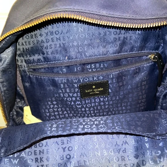 Kate Spade Mini Backpack Navy Blue - Picture 3 of 5